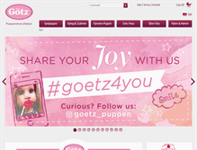 Tablet Screenshot of goetz-puppen.de
